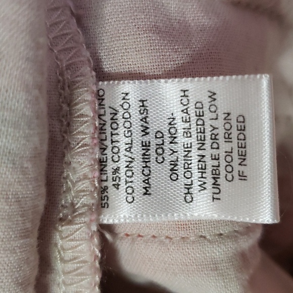 Loft, Ann Taylor. Colorful Pink/Orange Poppies Linen Look Material. Size 8 NWOT - Picture 12 of 16